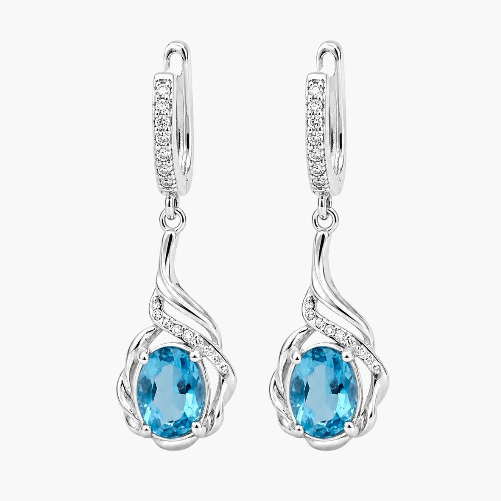 Azure Grace Drop Earrings