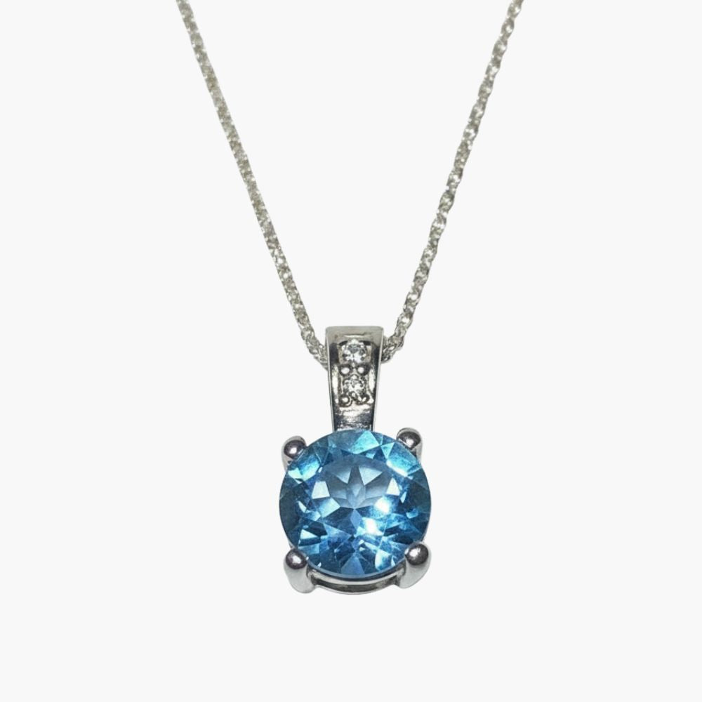 Celestial Blue Topaz Pendant