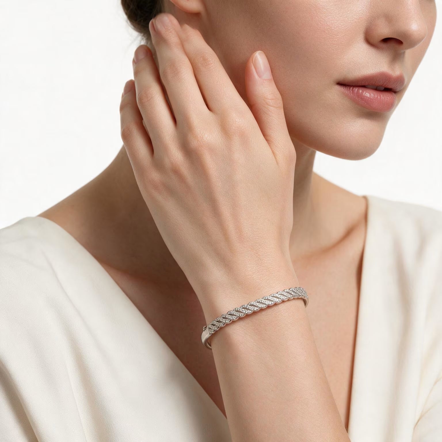 Celestial Brilliance Zirconia Bangle