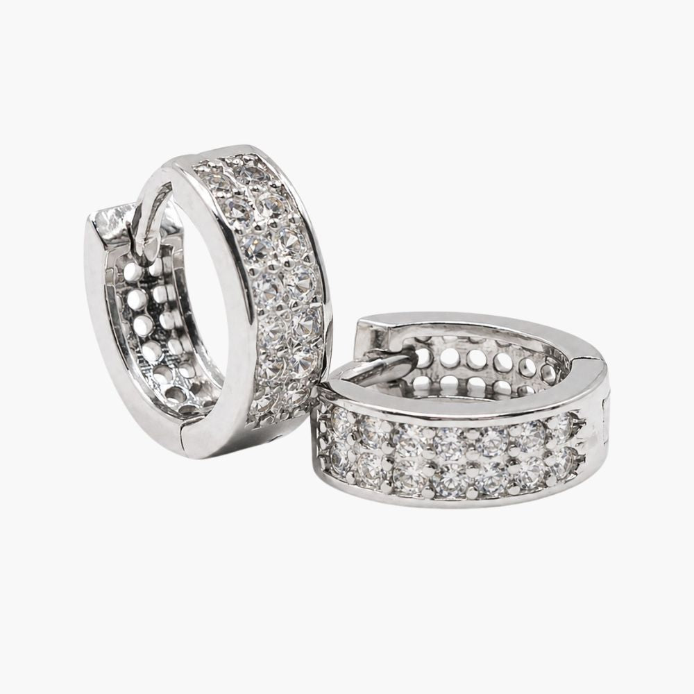 Celestial Luxe Pavé Hoop Earrings