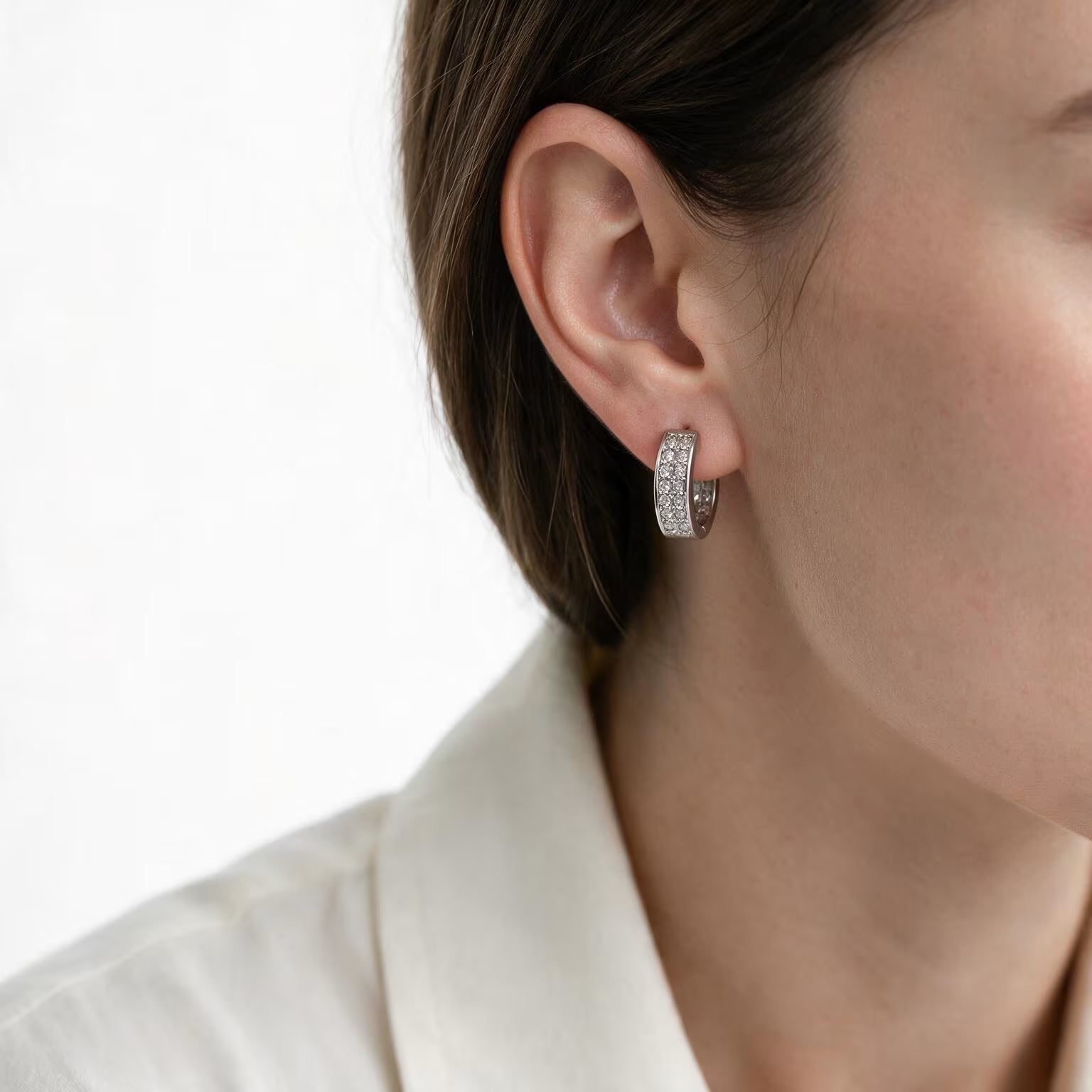 Celestial Luxe Pavé Hoop Earrings