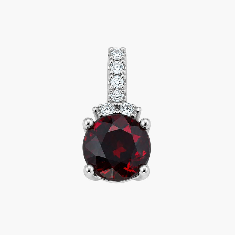 Crimson Majesty Garnet Pendant