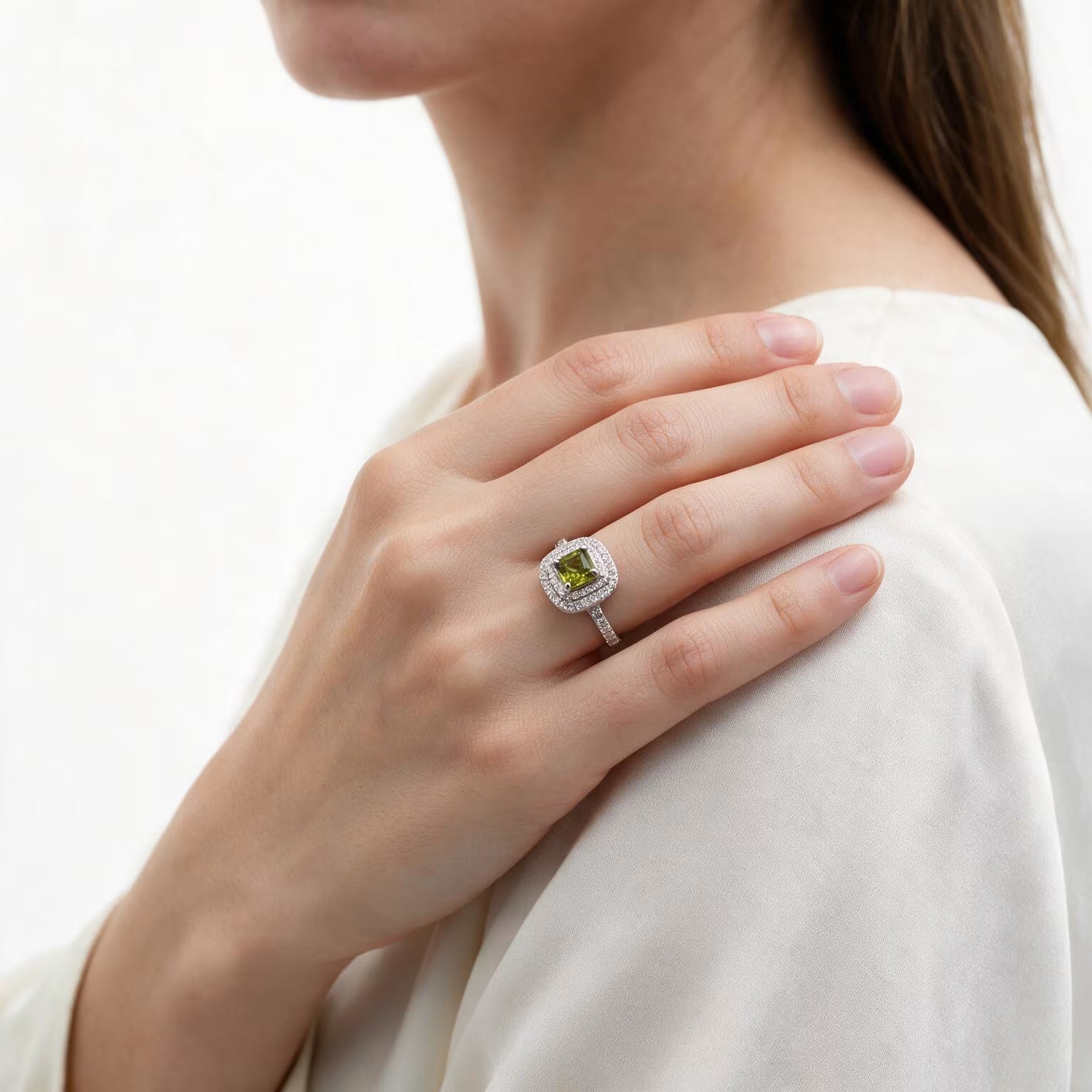 Emerald Blush Tourmaline Ring