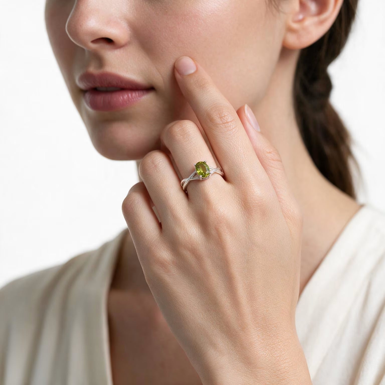 Evergreen Grace Peridot Ring