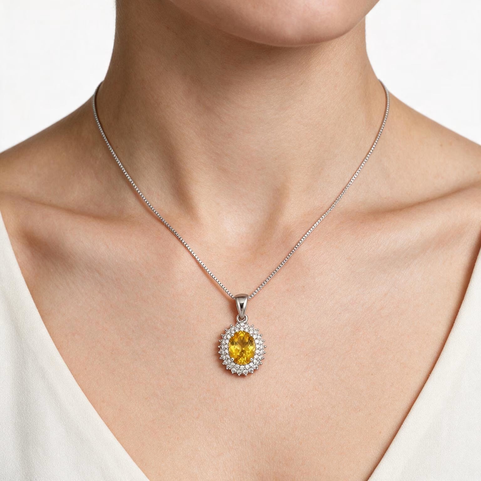 Golden Glow Citrine Pendant