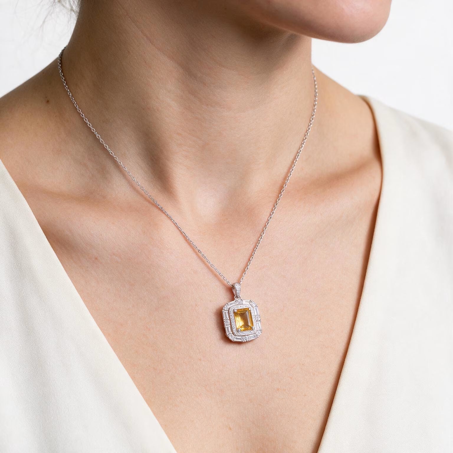 Golden Prestige Natural Citrine Pendant