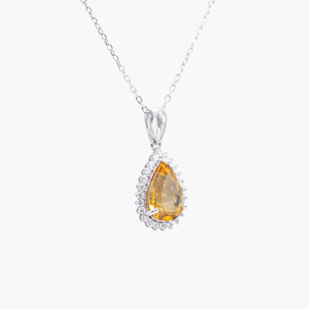 Golden Radiance Halo Pendant