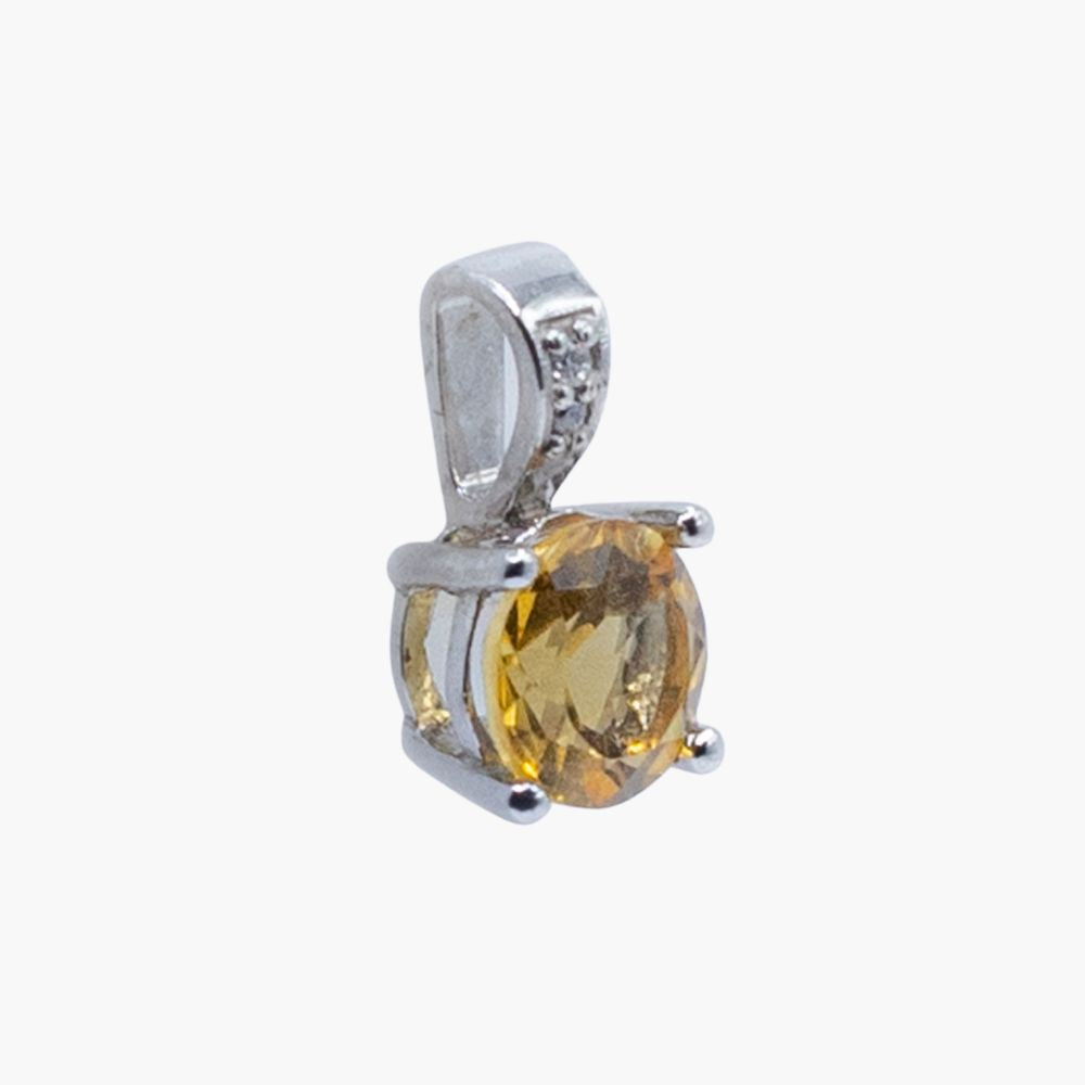 Golden Radiance Natural Citrine Pendant