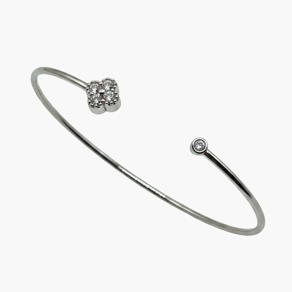 Luminous Grace Zirconia Bangle