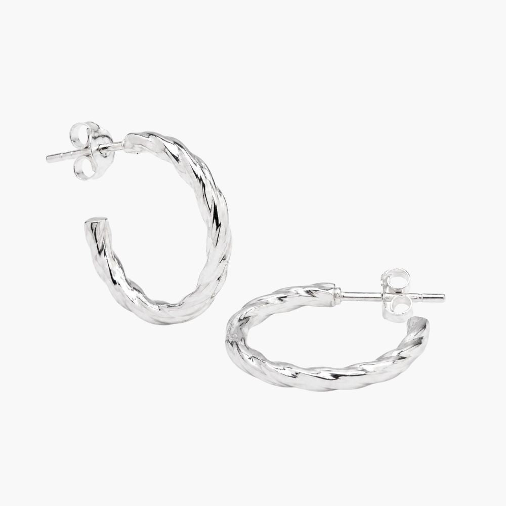 Luna Twist Hoop Earrings