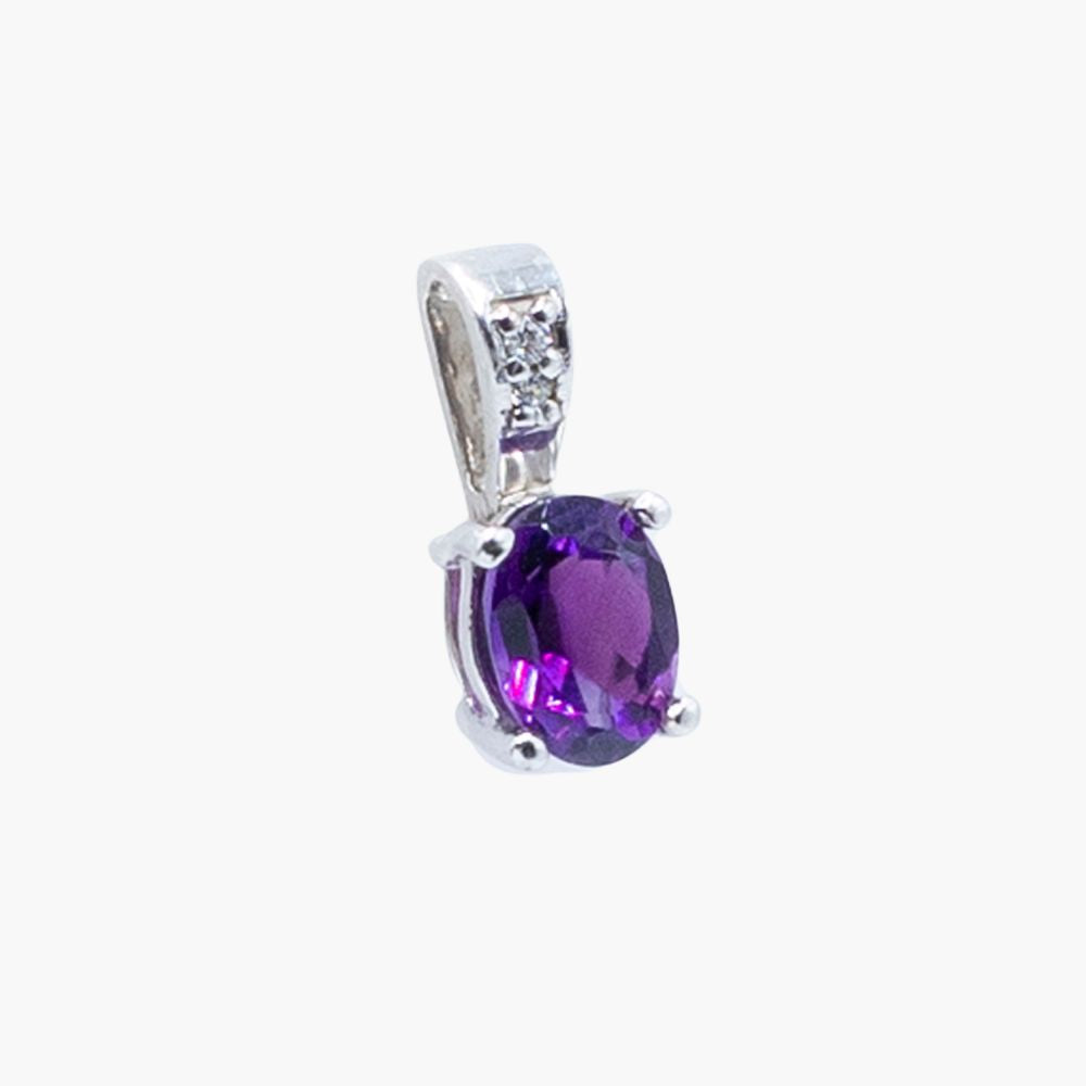 Midnight Aura Amethyst Pendant