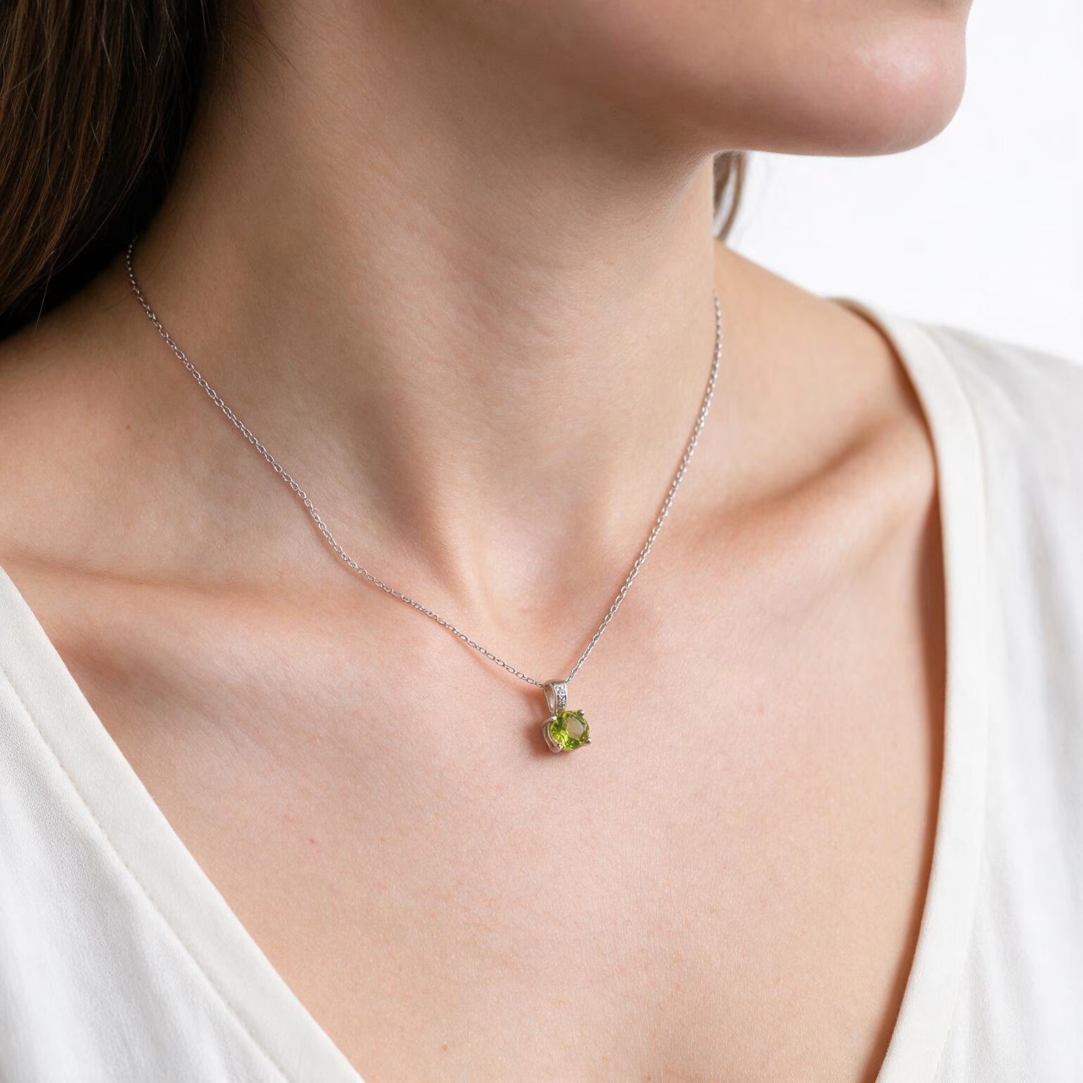 Natural Peridot Pendant