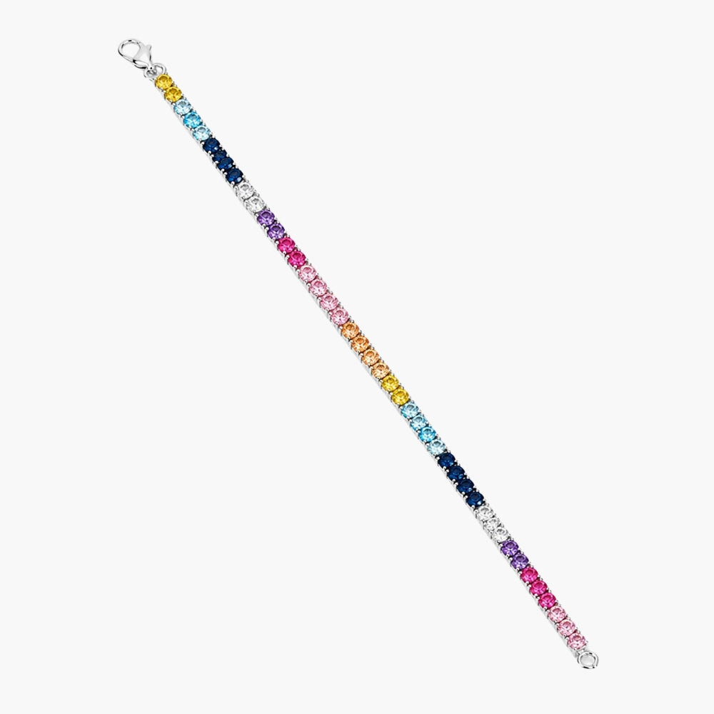Rainbow Radiance Tennis Bracelet