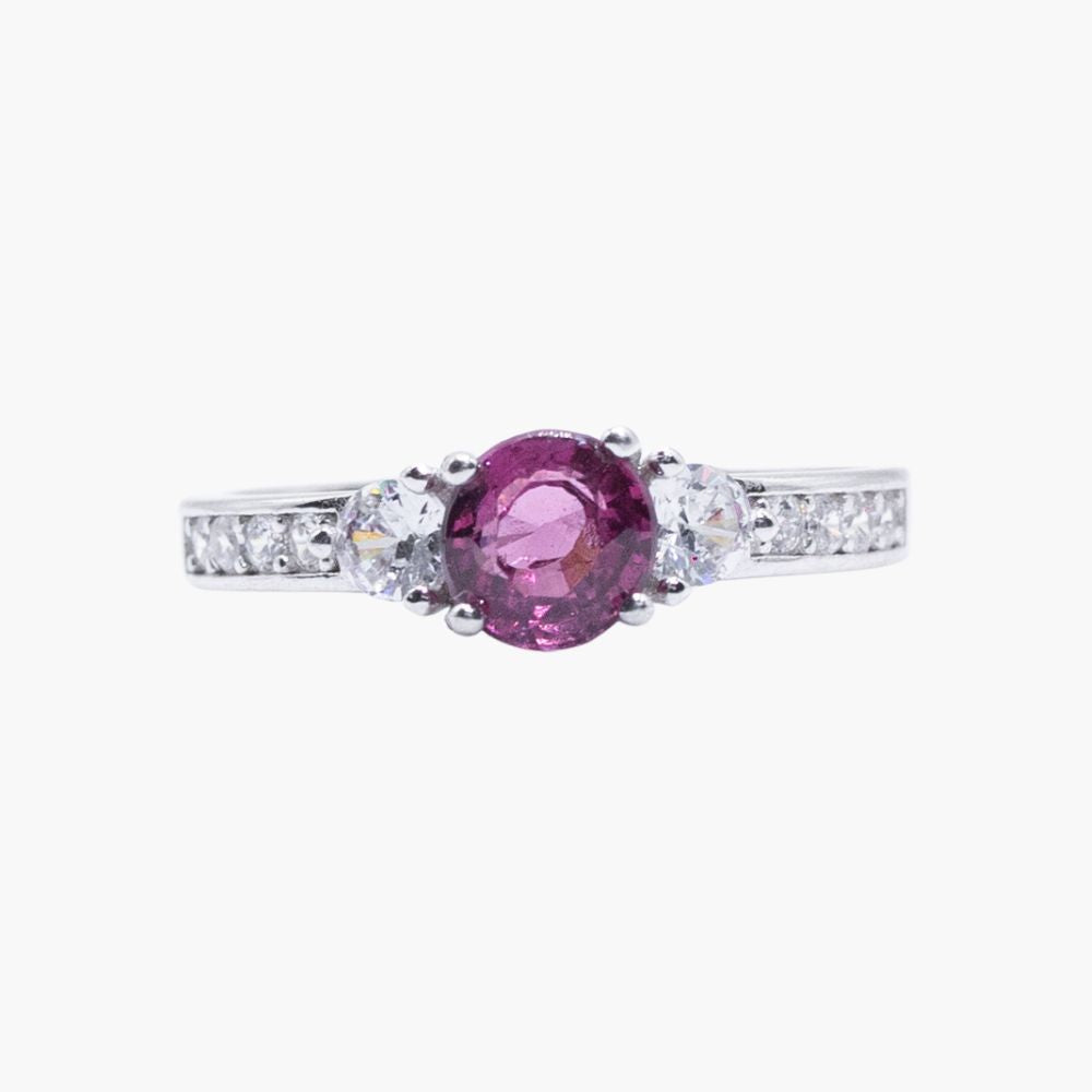 Rosé Celeste Halo Ring