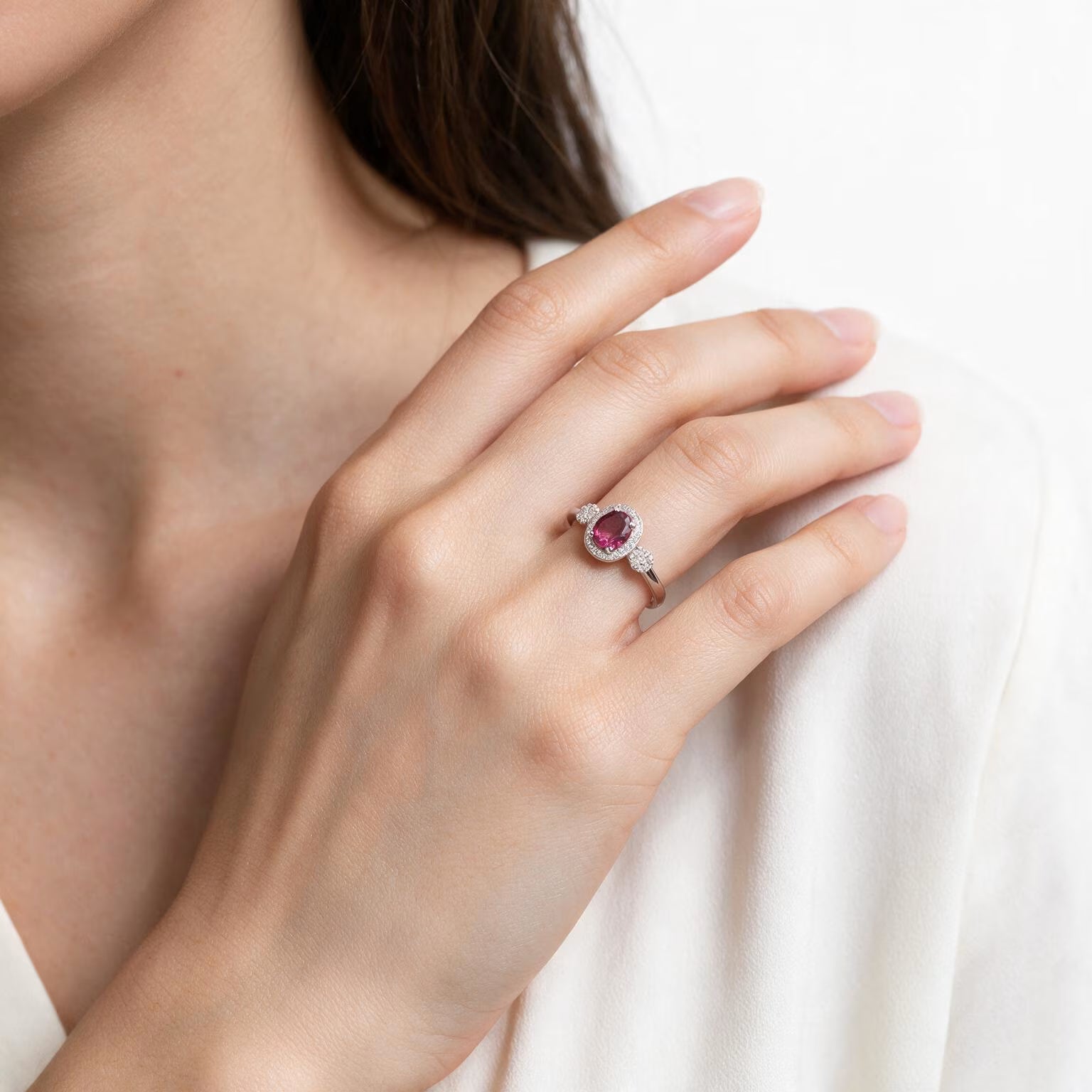 Rosé Duchess Garnet Ring