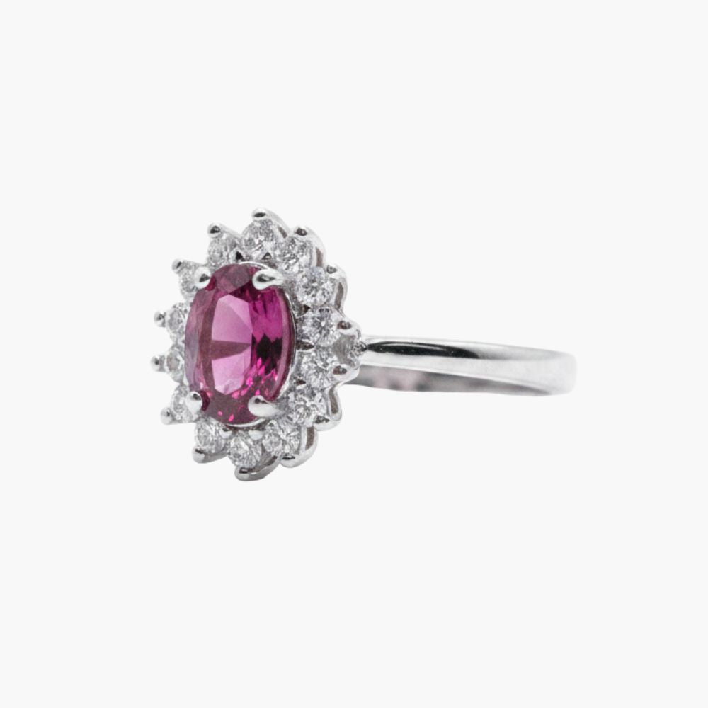 Rosé Lumière Garnet Ring