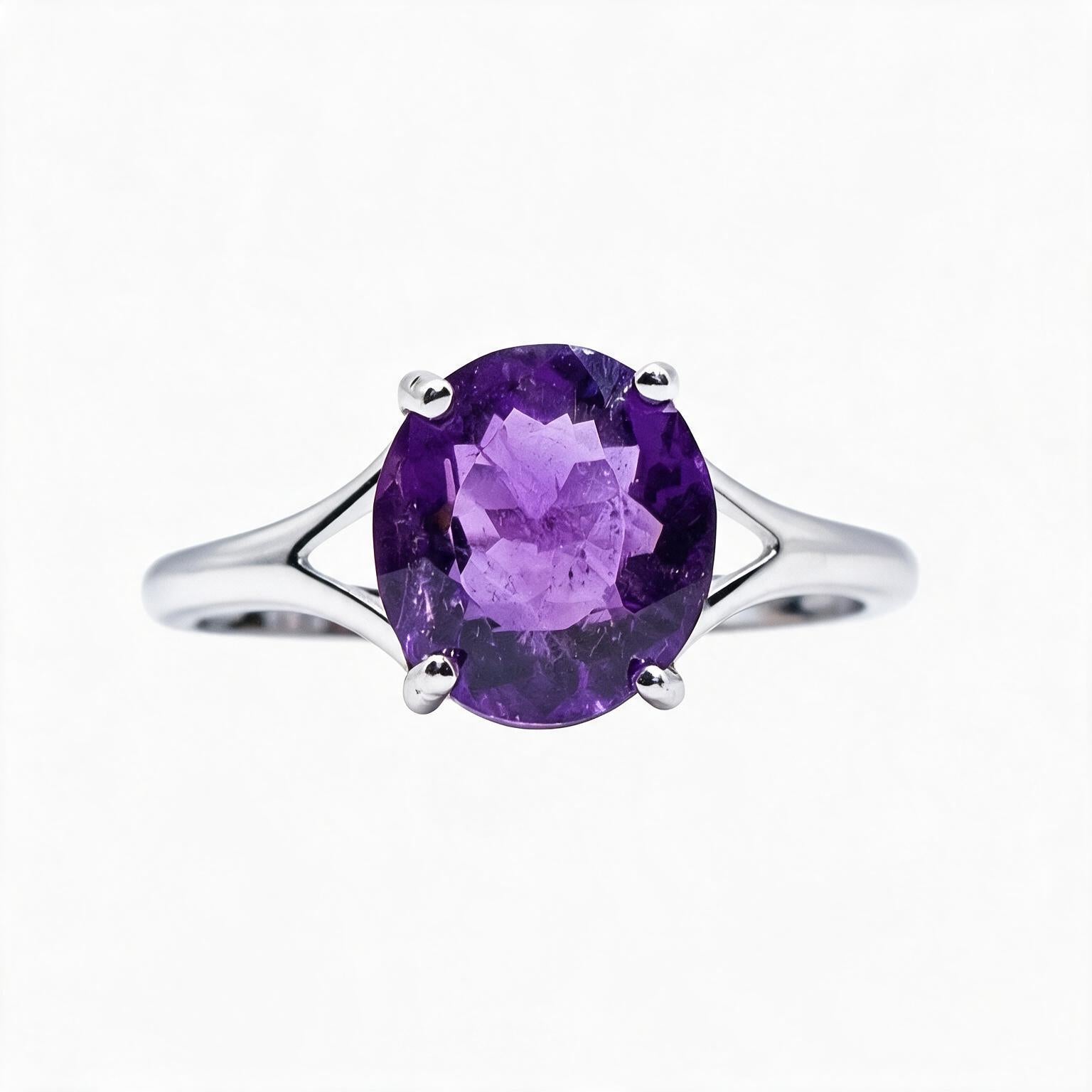 Royal Amour Amethyst Ring