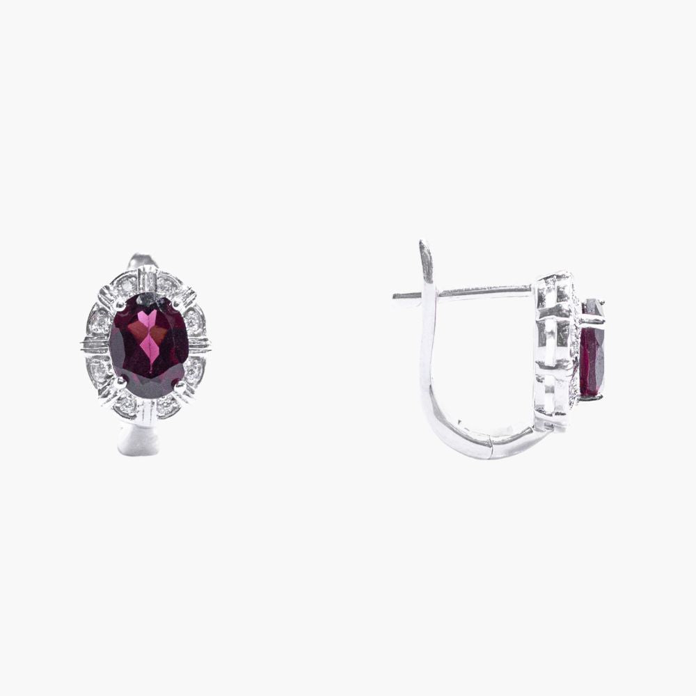 Royal Blush Halo Earrings