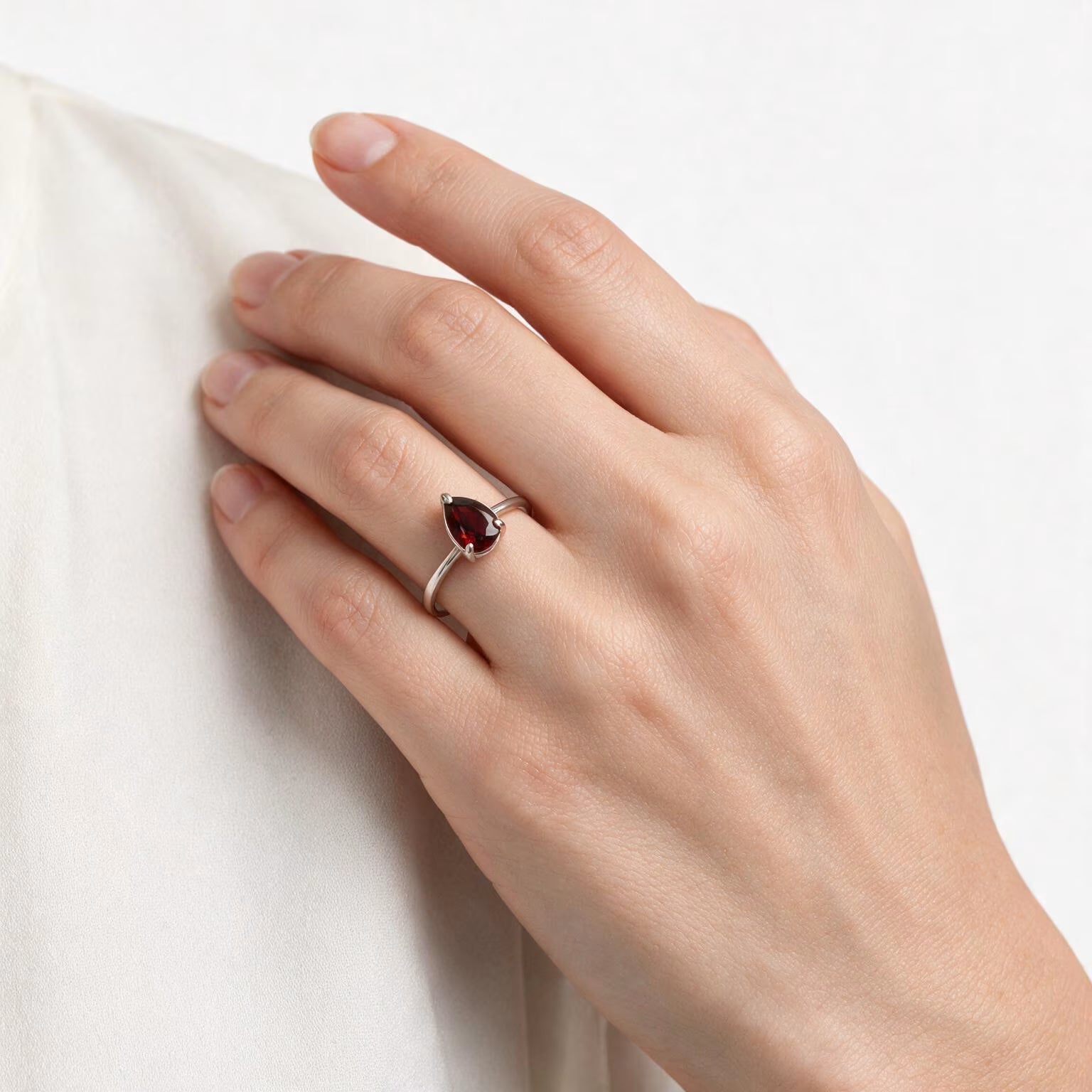 Royal Crimson Garnet Ring