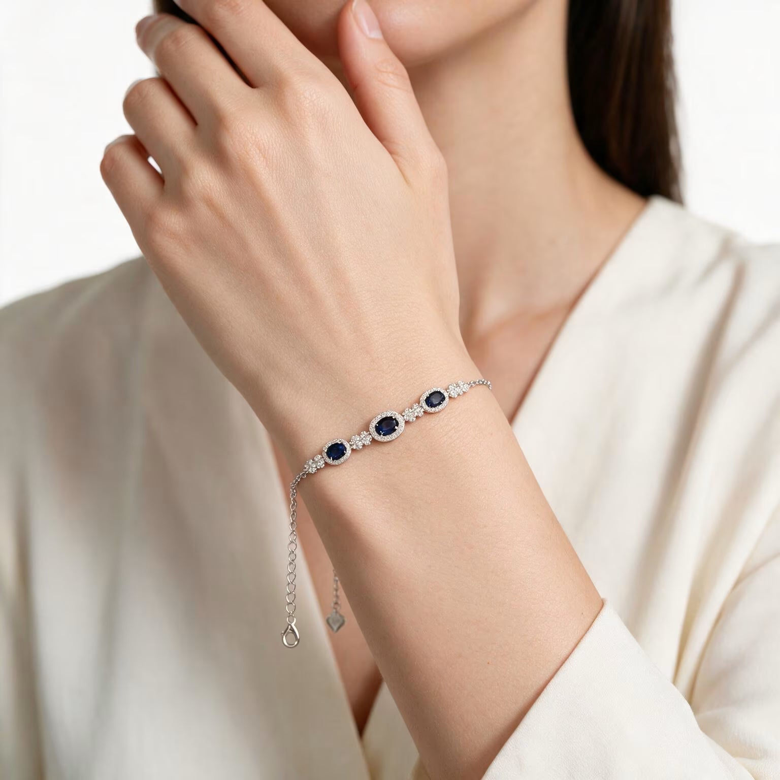Sapphire Glow Blue Zirconia Bracelet