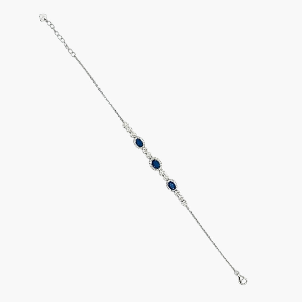 Sapphire Glow Blue Zirconia Bracelet