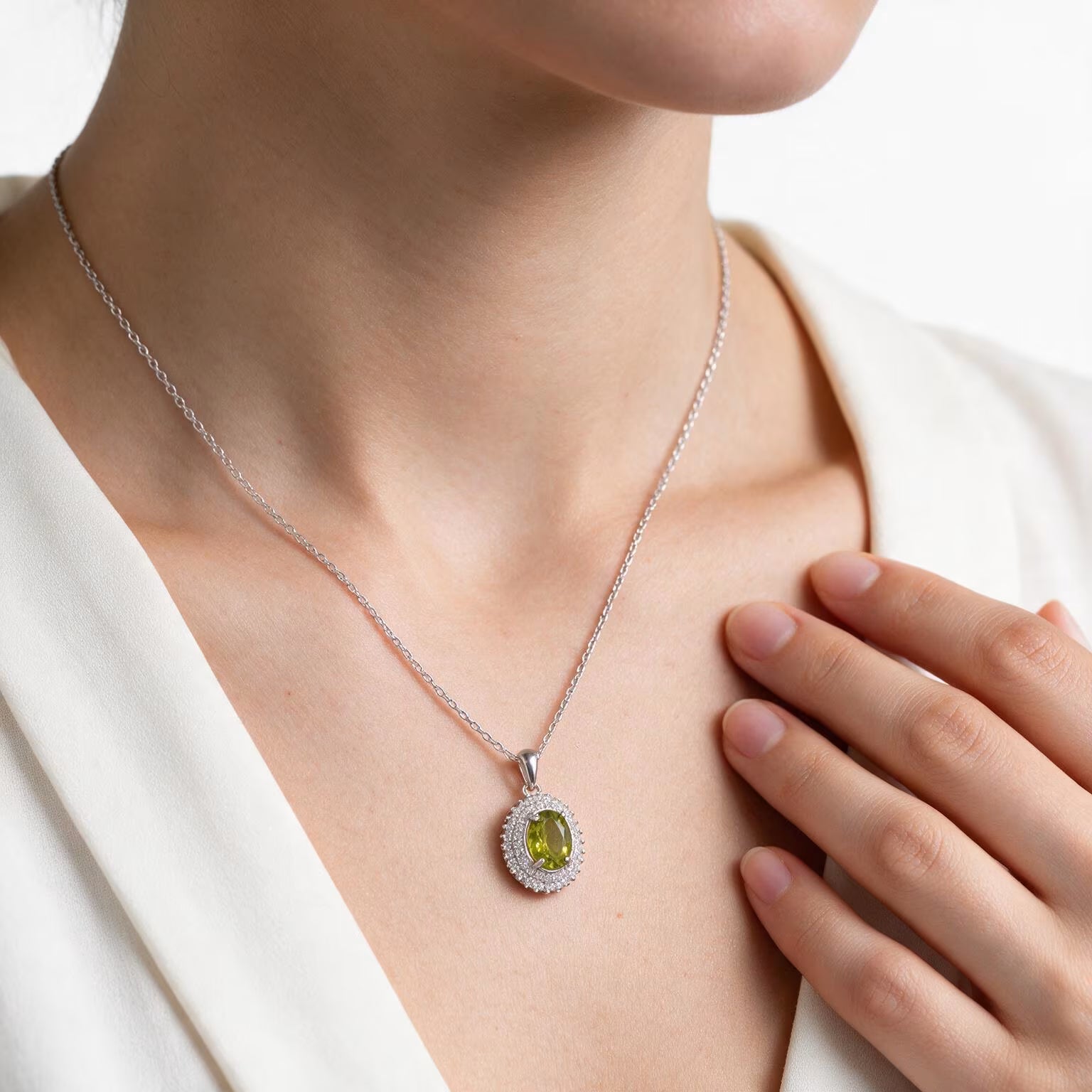 Verdant Aura Peridot Pendant