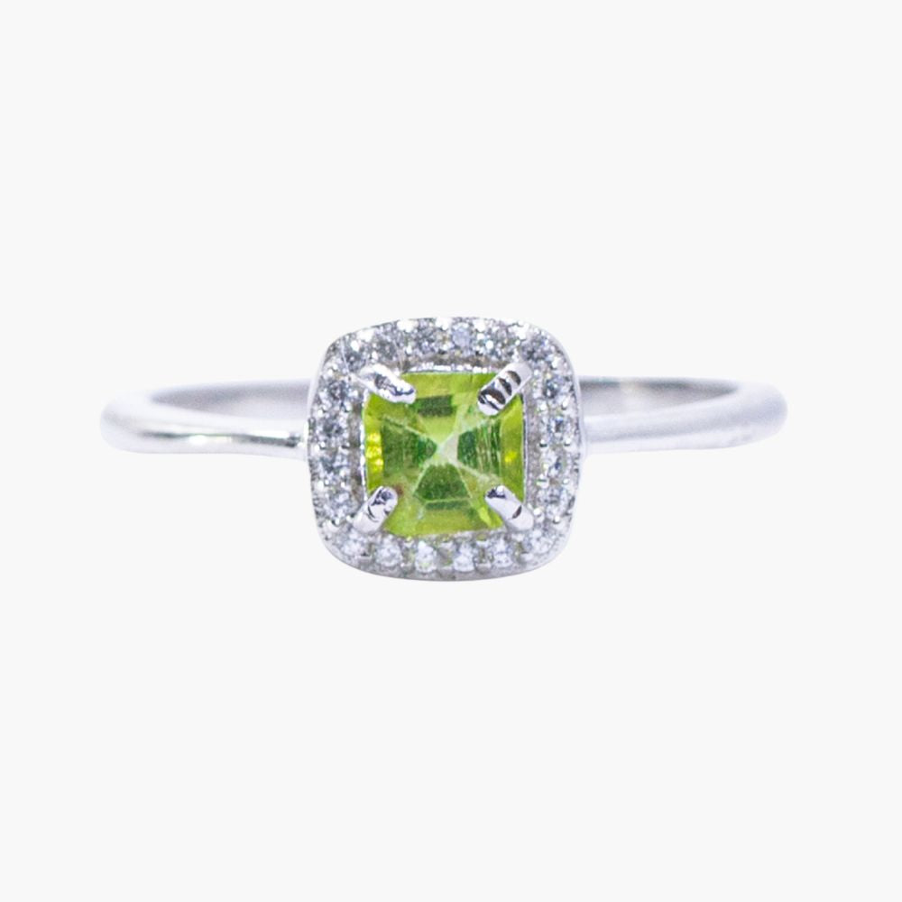 Verdant Spark Peridot Ring