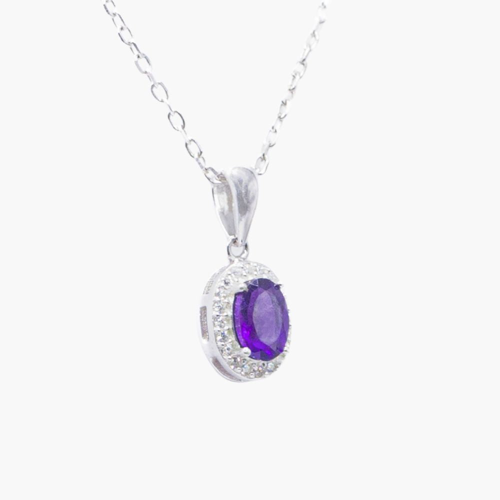 Violet Aura Halo Pendant